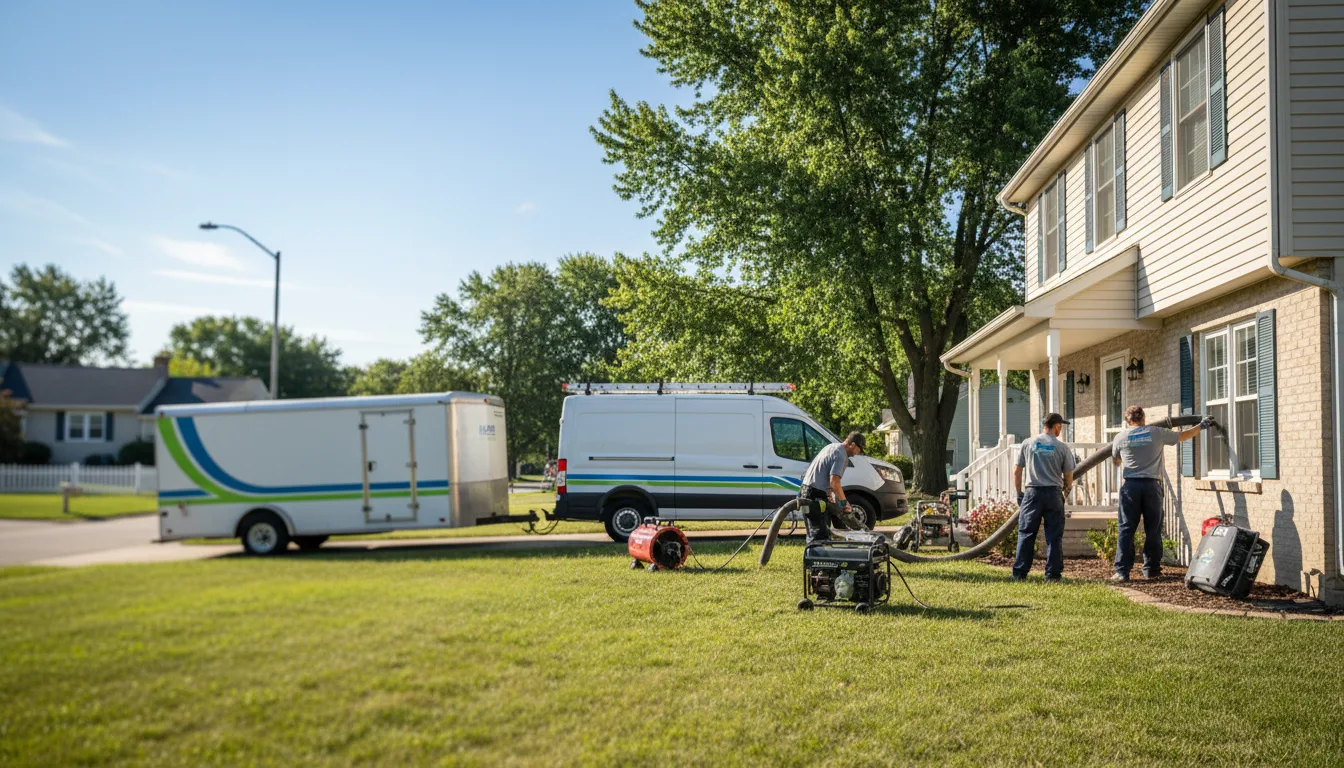 Flooded Basement Restoration And Cleanup With Repair in Earl Park, IN near me